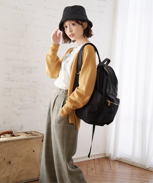 ikka（イッカ）の「ナイロンボンディングハット（ハット・レディース・ブラック/オフホワイト・FREE）」の15枚目の写真