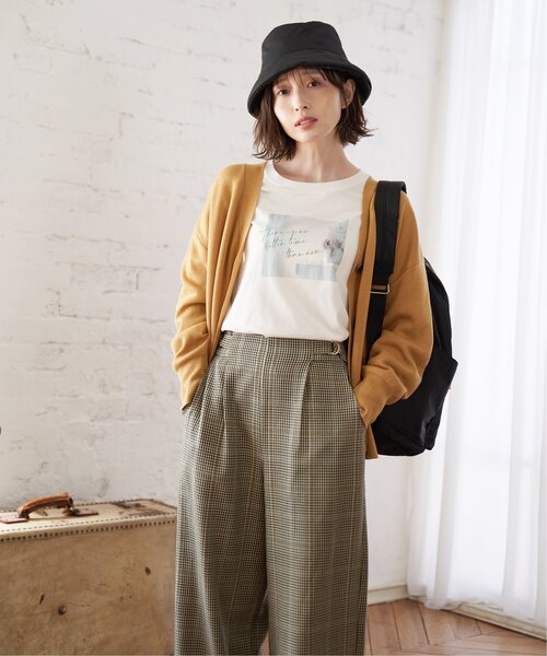 ikka（イッカ）の「ナイロンボンディングハット（ハット・レディース・ブラック/オフホワイト・FREE）」の16枚目の写真