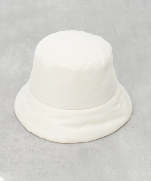 ikka（イッカ）の「ナイロンボンディングハット（ハット・レディース・ブラック/オフホワイト・FREE）」の2枚目の写真