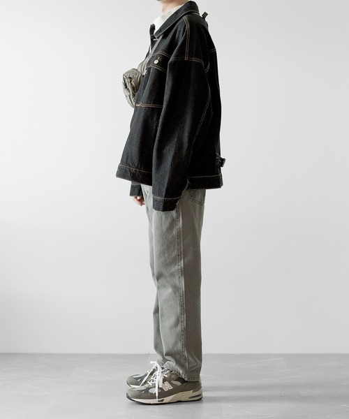 RUUBON（ルーボン）の「【RUUBON】 12.5oz slim denim pants / 12.5oz スリムデニムパンツ（デニムパンツ・メンズ・グレー/ブラック/サックスブルー・M/S/L）」の22枚目の写真