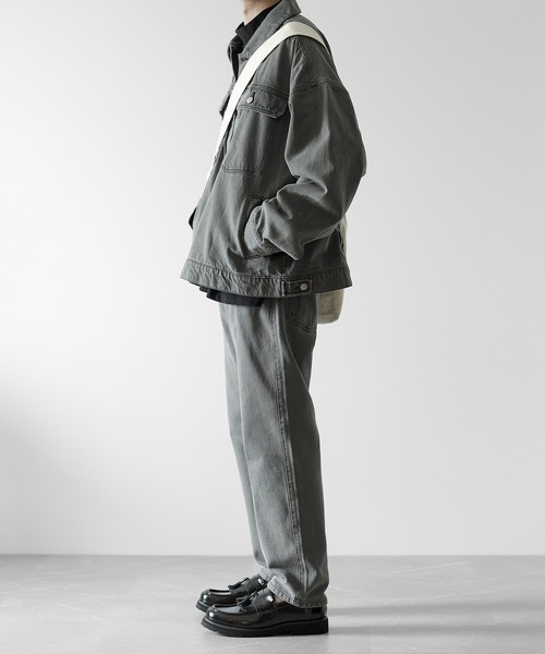 RUUBON（ルーボン）の「【RUUBON】 12.5oz slim denim pants / 12.5oz スリムデニムパンツ（デニムパンツ・メンズ・グレー/ブラック/サックスブルー・M/S/L）」の14枚目の写真