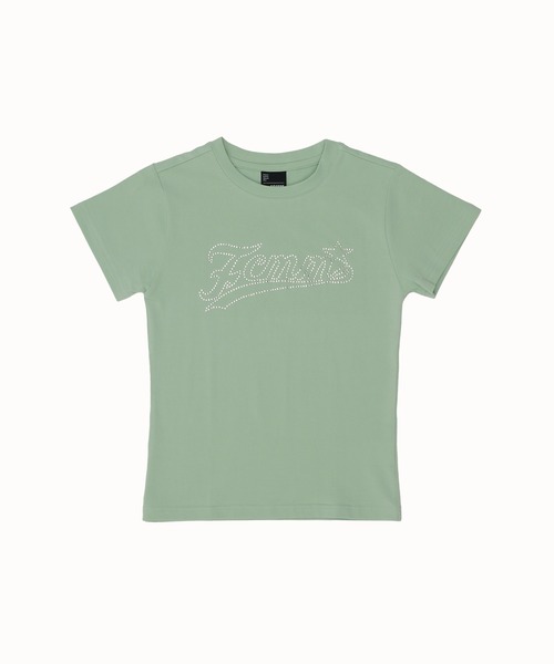 FCMM(エフシーエムエム)の「【日本限定アイテム】RHINE STONE S/S TEE/ラインストーンショートスリーブT(Tシャツ/カットソー・レディース・ブラック/ミント/ホワイト・MEDIUM/SMALL)」の6枚目の写真