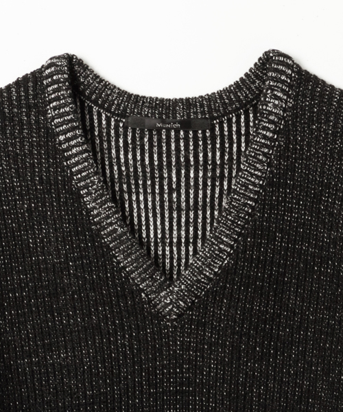 AMERICAN RAG CIE(アメリカンラグシー)の「MUNICH×AMERICAN RAG CIEラムウール片畦Vネックニットワンピース/212-MUM-MN152K08【WEB限定】(ワンピース・レディース・ブラック/グレー系その他・FREE)」の14枚目の写真
