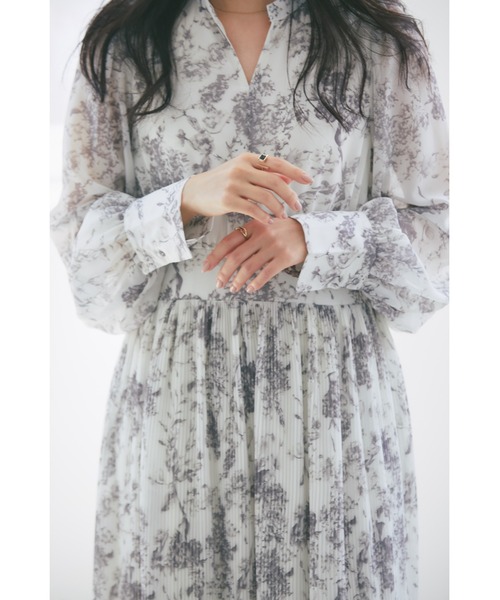 シアーフラワープリーツワンピース（ワンピース）｜&. NOSTALGIA