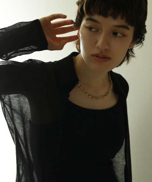 金属アレルギー対応 ボリュームチェーンネックレス サージカルステンレス（ネックレス）｜ORLEAN（オルレアン）