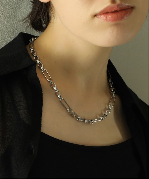 金属アレルギー対応 ボリュームチェーンネックレス サージカルステンレス（ネックレス）｜ORLEAN（オルレアン）