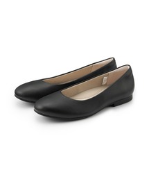 婦人　疲れにくい　レザーフラットシューズ