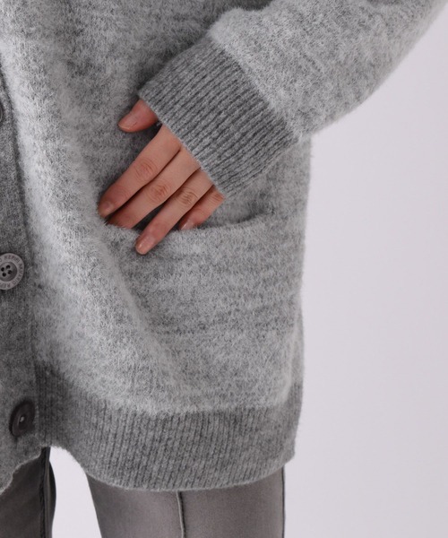 repipi armario（レピピ アルマリオ）の「フワフワエアリーカーディガン（カーディガン/ボレロ・キッズ・グリーン/パープル/グレー・SMALL/MEDIUM/LARGE）」の12枚目の写真