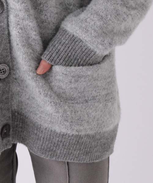 repipi armario（レピピ アルマリオ）の「フワフワエアリーカーディガン（カーディガン/ボレロ・キッズ・グリーン/パープル/グレー・SMALL/MEDIUM/LARGE）」の15枚目の写真