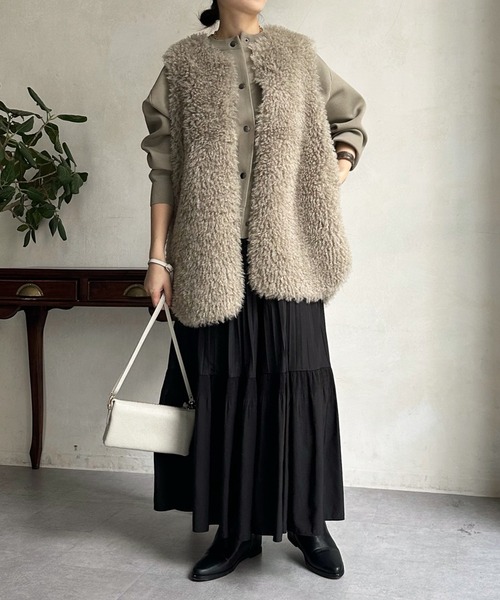 DouDou（ドゥドゥ）の「ダブルプリーツスカート（スカート）」 - WEAR