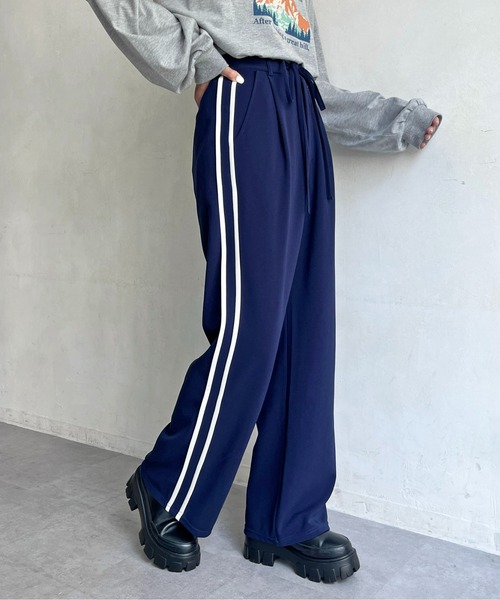 CPCM(シーピーシーエム)の「サイドラインパンツ(その他パンツ・レディース・ブラック/グリーン/ネイビー/グレー・FREE)」の17枚目の写真