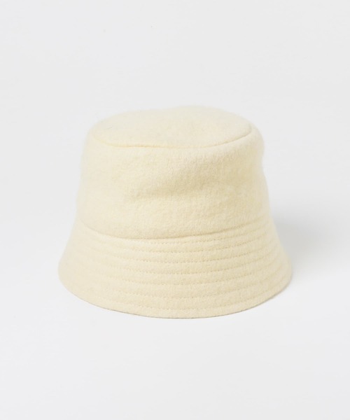 SMELLY(スメリー)の「ソフトウールバケットハット(ハット・レディース・グレー/モカ/アイボリー/ブラック・-)」の21枚目の写真
