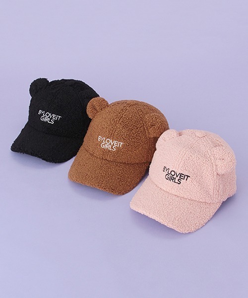 by LOVEiT(バイラビット)の「クマ耳ボアキャップ(キャップ・キッズ・モカ/ピンク/ブラック・L/M)」の4枚目の写真