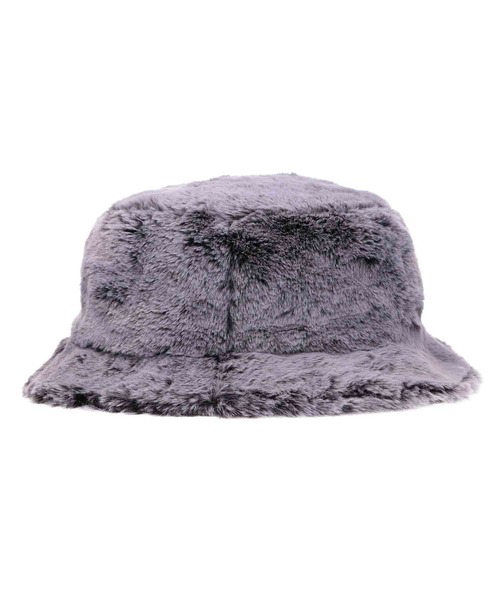 X-girl（エックスガール）の「FAUX FUR BUCKET HAT（ハット・レディース・ブラック/ホワイト・ONE SIZE）」の4枚目の写真