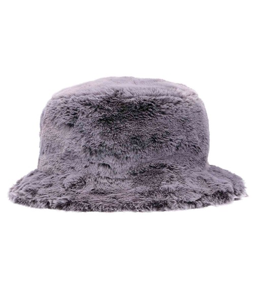 X-girl（エックスガール）の「FAUX FUR BUCKET HAT（ハット・レディース・ブラック/ホワイト・ONE SIZE）」の5枚目の写真