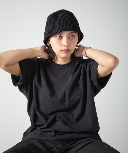 RACAL（ラカル）の「Knit Bucket Hat 3 / ニットバケットハット3（ニットキャップ/ビーニー・レディース・ベージュ/ブラック/アイボリー/ブラウン/グレー・FREE）」の11枚目の写真