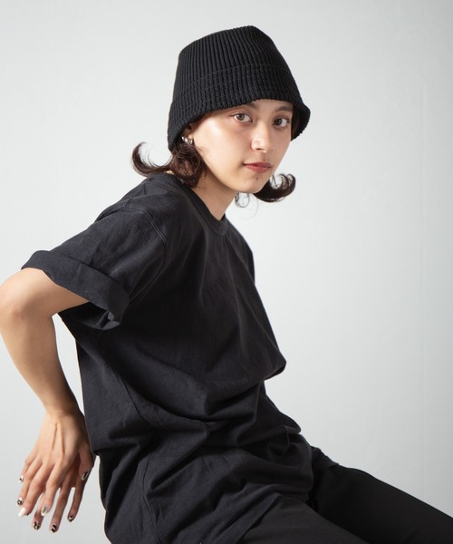 RACAL（ラカル）の「Knit Bucket Hat 3 / ニットバケットハット3（ニットキャップ/ビーニー・レディース・ベージュ/ブラック/アイボリー/ブラウン/グレー・FREE）」の14枚目の写真