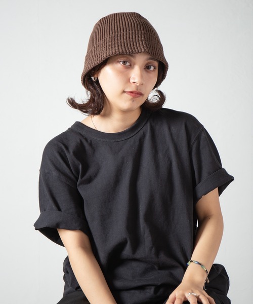 RACAL（ラカル）の「Knit Bucket Hat 3 / ニットバケットハット3（ニットキャップ/ビーニー・レディース・ベージュ/ブラック/アイボリー/ブラウン/グレー・FREE）」の16枚目の写真