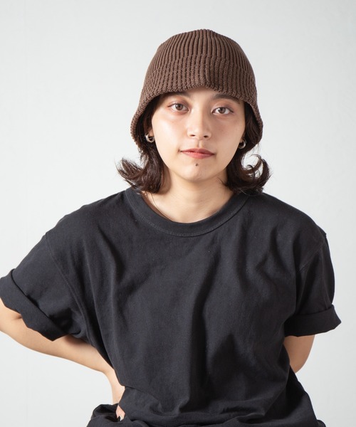 RACAL（ラカル）の「Knit Bucket Hat 3 / ニットバケットハット3（ニットキャップ/ビーニー・レディース・ベージュ/ブラック/アイボリー/ブラウン/グレー・FREE）」の17枚目の写真