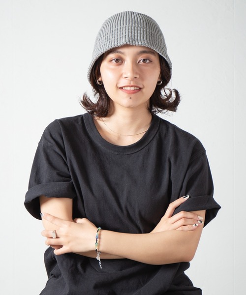 RACAL（ラカル）の「Knit Bucket Hat 3 / ニットバケットハット3（ニットキャップ/ビーニー・レディース・ベージュ/ブラック/アイボリー/ブラウン/グレー・FREE）」の22枚目の写真