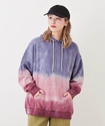 CUBE SUGAR | 裏毛スウェットタイダイプルオーバーパーカー(パーカー)