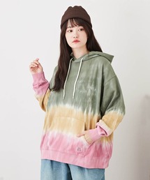 CUBE SUGAR | 裏毛スウェットタイダイプルオーバーパーカー(パーカー)