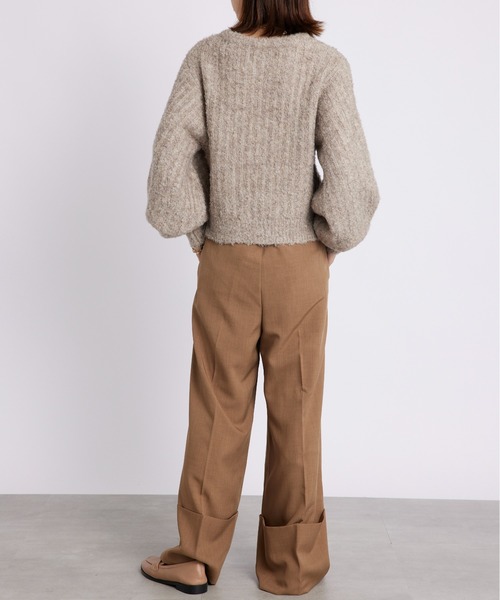 SETUP7（セットアップセブン）の「【SETUP7】ブロードロールアップパンツ trc（その他パンツ・レディース・チャコールグレー/カーキ/ブラウン・FREE）」の15枚目の写真