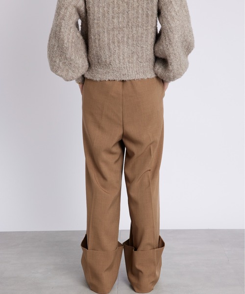 SETUP7（セットアップセブン）の「【SETUP7】ブロードロールアップパンツ trc（その他パンツ・レディース・チャコールグレー/カーキ/ブラウン・FREE）」の12枚目の写真