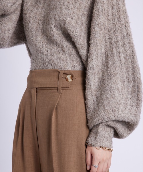 SETUP7（セットアップセブン）の「【SETUP7】ブロードロールアップパンツ trc（その他パンツ・レディース・チャコールグレー/カーキ/ブラウン・FREE）」の16枚目の写真