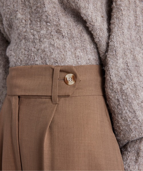 SETUP7（セットアップセブン）の「【SETUP7】ブロードロールアップパンツ trc（その他パンツ・レディース・チャコールグレー/カーキ/ブラウン・FREE）」の17枚目の写真