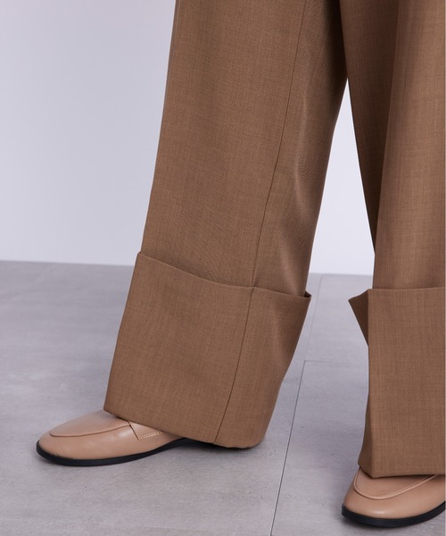 SETUP7（セットアップセブン）の「【SETUP7】ブロードロールアップパンツ trc（その他パンツ・レディース・チャコールグレー/カーキ/ブラウン・FREE）」の19枚目の写真