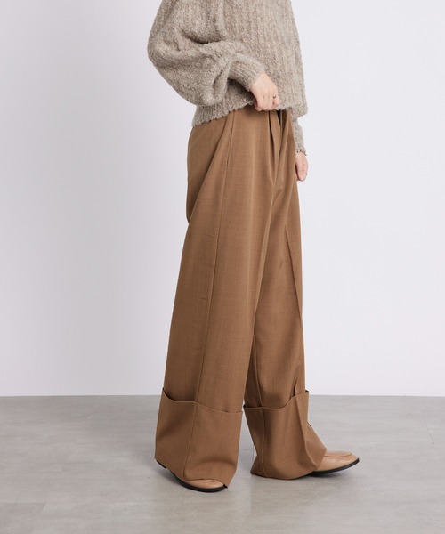 SETUP7（セットアップセブン）の「【SETUP7】ブロードロールアップパンツ trc（その他パンツ・レディース・チャコールグレー/カーキ/ブラウン・FREE）」の10枚目の写真