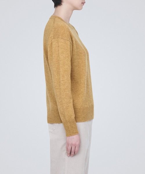 セール】洗えるウールミドルゲージクルーネックセーター（ニット