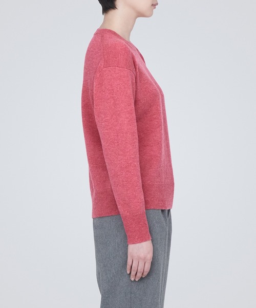 セール】洗えるウールミドルゲージクルーネックセーター（ニット