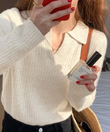 Girly Doll | スキッパーリブニット(ニット/セーター)