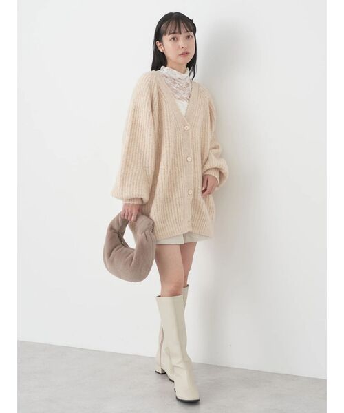 earth music&ecology（アースミュージックアンドエコロジー）の「あったかフェミニンインナー(レース)（インナーウェア/肌着・レディース・ブラック/オフホワイト/モカ・S/M）」の6枚目の写真