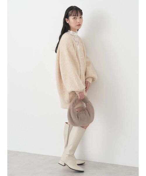 earth music&ecology（アースミュージックアンドエコロジー）の「あったかフェミニンインナー(レース)（インナーウェア/肌着・レディース・ブラック/オフホワイト/モカ・S/M）」の7枚目の写真