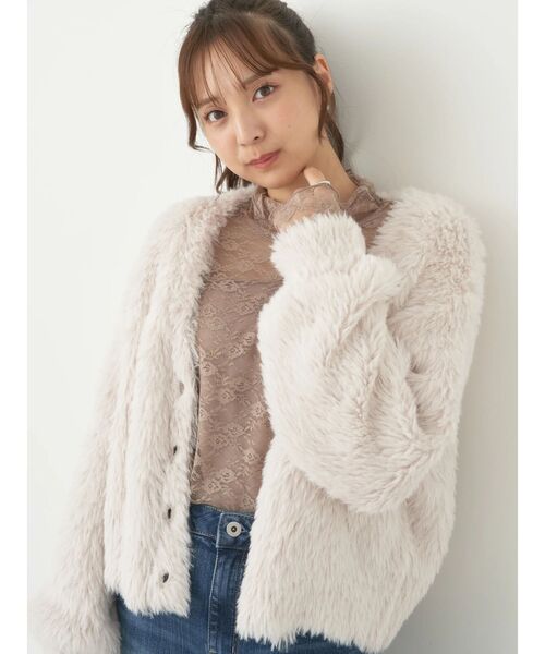 earth music&ecology（アースミュージックアンドエコロジー）の「あったかフェミニンインナー(レース)（インナーウェア/肌着・レディース・ブラック/オフホワイト/モカ・S/M）」の9枚目の写真