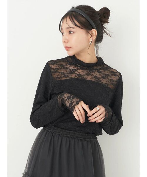 earth music&ecology（アースミュージックアンドエコロジー）の「あったかフェミニンインナー(レース)（インナーウェア/肌着・レディース・ブラック/オフホワイト/モカ・S/M）」の13枚目の写真