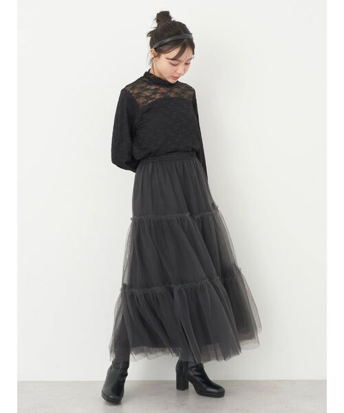 earth music&ecology（アースミュージックアンドエコロジー）の「あったかフェミニンインナー(レース)（インナーウェア/肌着・レディース・ブラック/オフホワイト/モカ・S/M）」の15枚目の写真