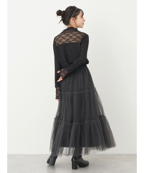 earth music&ecology（アースミュージックアンドエコロジー）の「あったかフェミニンインナー(レース)（インナーウェア/肌着・レディース・ブラック/オフホワイト/モカ・S/M）」の16枚目の写真