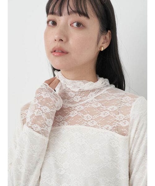 earth music&ecology（アースミュージックアンドエコロジー）の「あったかフェミニンインナー(レース)（インナーウェア/肌着・レディース・ブラック/オフホワイト/モカ・S/M）」の17枚目の写真