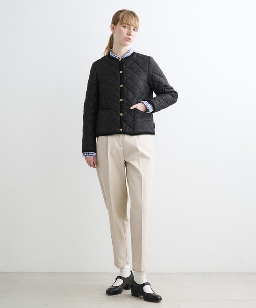 Traditional Weatherwear(トラディショナルウェザーウェア)の「ARKLEY(ノーカラージャケット・レディース・ブラック/カーキ/ベージュ/アイボリー・34/36)」の6枚目の写真
