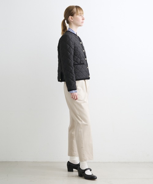 Traditional Weatherwear(トラディショナルウェザーウェア)の「ARKLEY(ノーカラージャケット・レディース・ブラック/カーキ/ベージュ/アイボリー・34/36)」の7枚目の写真
