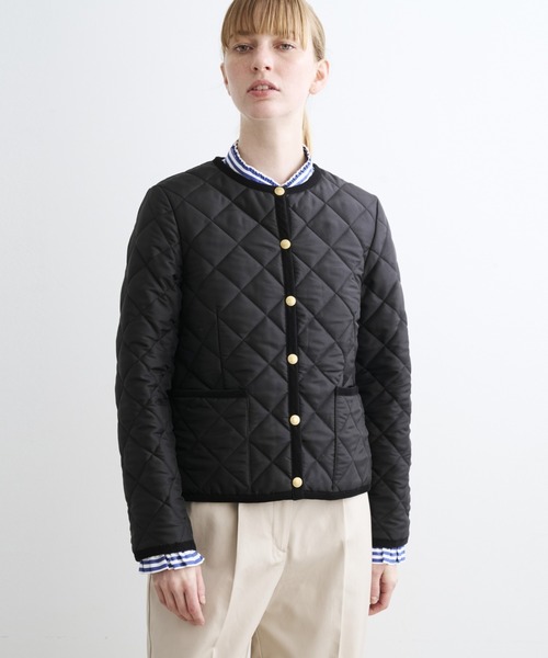 Traditional Weatherwear(トラディショナルウェザーウェア)の「ARKLEY(ノーカラージャケット・レディース・ブラック/カーキ/ベージュ/アイボリー・34/36)」の9枚目の写真