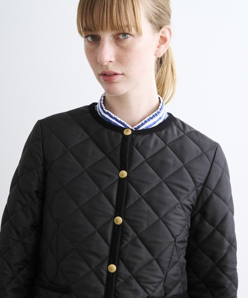 Traditional Weatherwear(トラディショナルウェザーウェア)の「ARKLEY(ノーカラージャケット・レディース・ブラック/カーキ/ベージュ/アイボリー・34/36)」の10枚目の写真