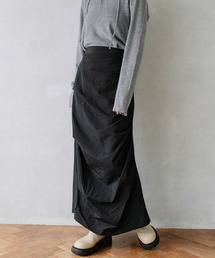 back slit gather SK/バックスリットギャザースカート