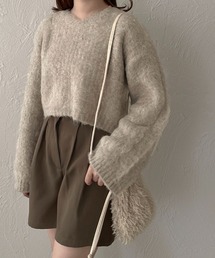 【apres jour clair】ウール混ショートニット【ZOZOTOWN限定アイテム】