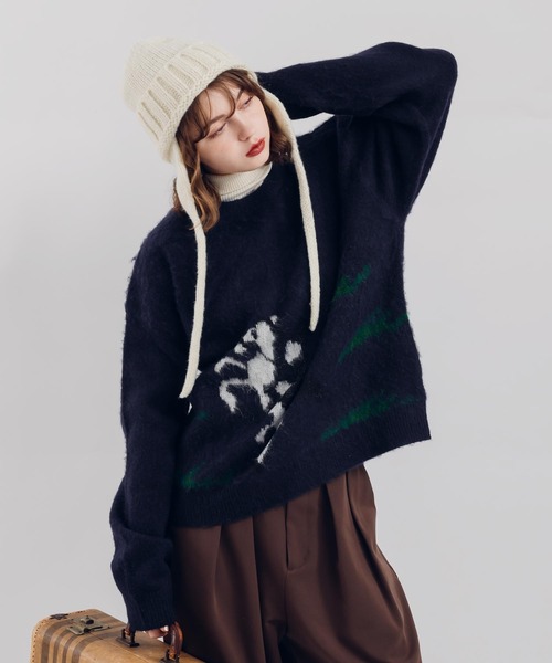 MUHET（ミュエータ）の「ホースジャガードニット（ニット/セーター
