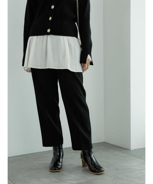 Te chichi(テチチ)の「タックパンツ(ドット/無地)(その他パンツ・レディース・ブラック/オフホワイト/グレー/ホワイト・F)」の3枚目の写真